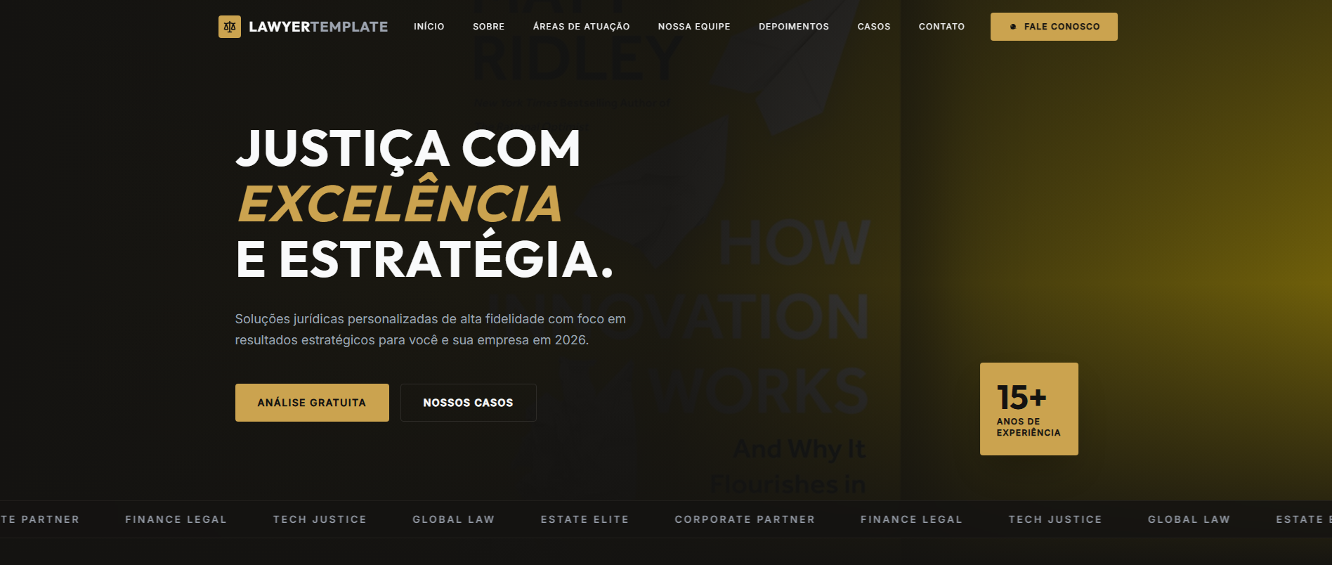 Template para advogado
